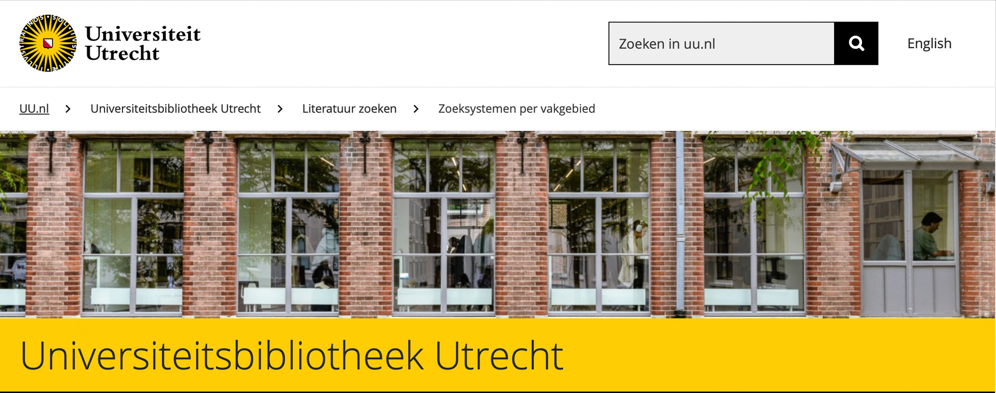 Een van mijn beelden siert een van de website-headers.